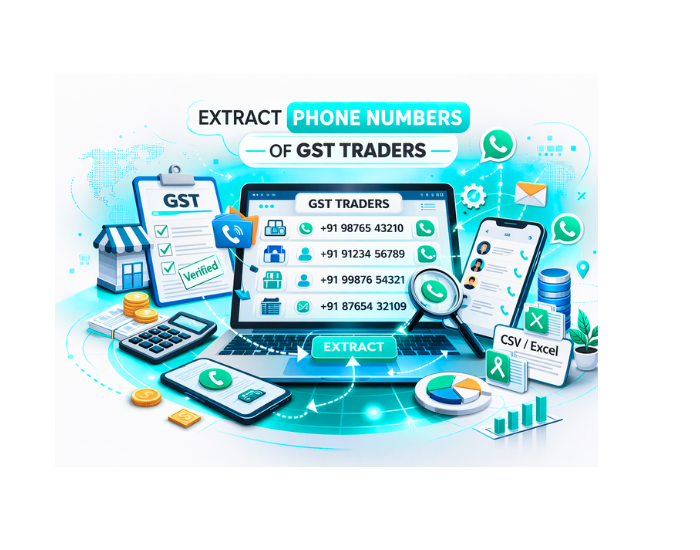 Extract Phone Numbers of GST Traders